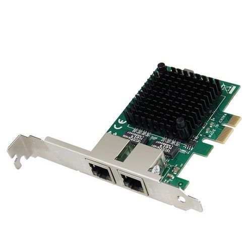 상품 이미지: 컴스 기가비트 PCIe타입 듀얼 RJ45 랜카드 Gigabit 인텔 intel 82571 브라켓 타입