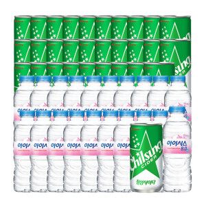 상품 이미지: 칠성사이다 210ml x 30캔+아이시스8.0 300ml 20펫