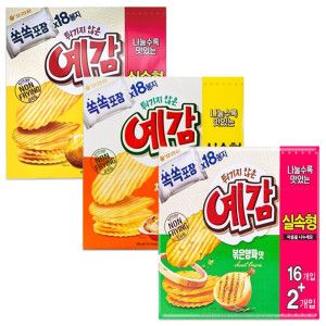 상품 이미지: 오리온 예감 3종  대용량 오리지널288g+치즈306g+양파306g 총3개