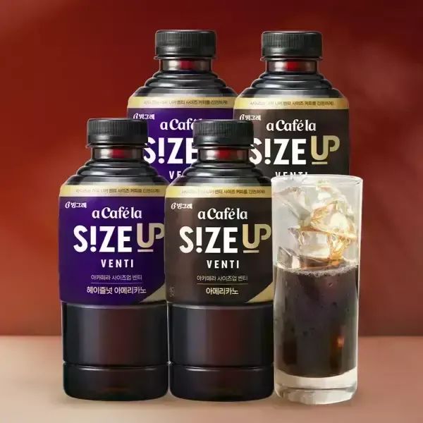상품 이미지: 빙그레 아카페라 사이즈업 벤티 600ml 24입 아메리카노 / 헤이즐넛