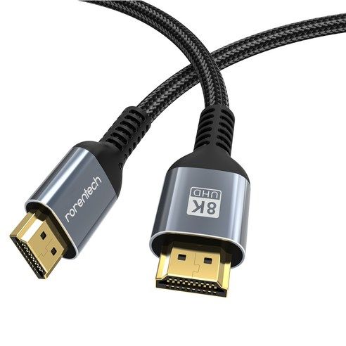 상품 이미지: 로랜텍 8K UHD 울트라 듀얼 모니터 HDMI v2.1 케이블