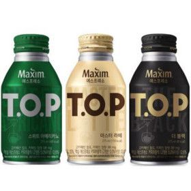 상품 이미지: 맥심TOP275ml 혼합20캔 원두캔커피음료 티오피 블랙 라떼 아메리카노