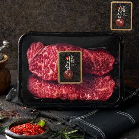 상품 이미지: (신선집중) 농협안심한우 1등급 채끝 구이용300G 무료배송 구이/스테이크 무료배송