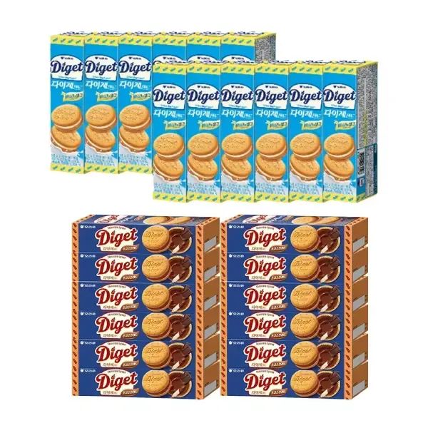 상품 이미지: 오리온 다이제샌드, 93g, + 다이제샌드 초코스프레드,98g 각12개 (총24개)