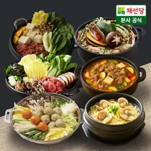 상품 이미지: (2+2) 채선당 시그니쳐 밀키트 6종 4인분 모음