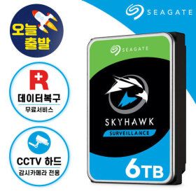 상품 이미지: 6TB Skyhawk ST6000VX001 HDD CCTV 하드디스크 ST6000VX009 +신모델+