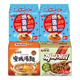 상품 이미지: 배홍동 8개 + 안성탕면 5개 + 짜파게티 5개