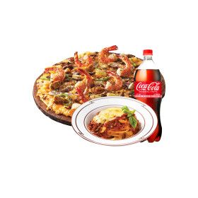 상품 이미지: (도미노피자) (오리지널)블랙타이거슈림프 L + 뉴치볼 + 콜라1.25L