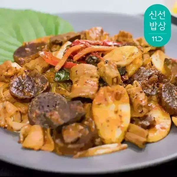 상품 이미지: 신림동 미림통통 양념순대 볶음 2인분 (순대+곱창+간)