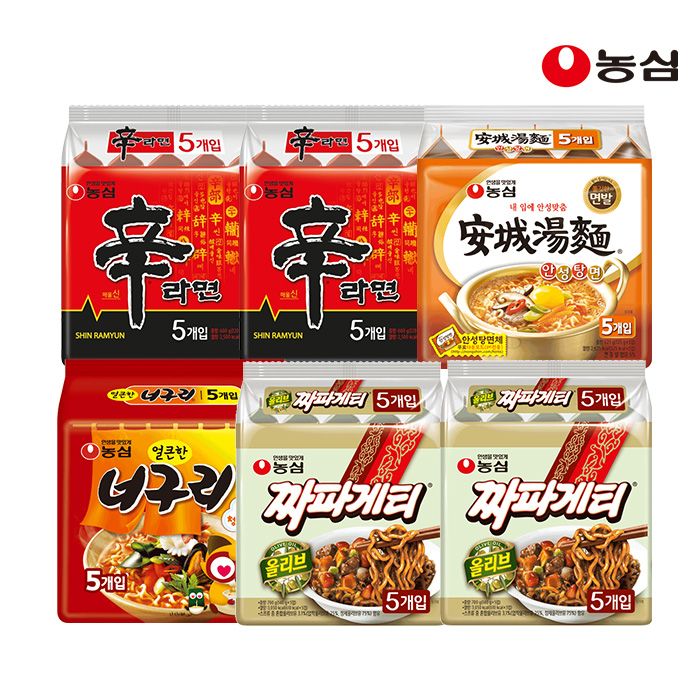 상품 이미지: (라운지 전용)농심 신신안너짜짜 30입 (신라면10+안성탕면5+너구리5+짜파게티10)