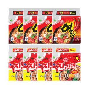 상품 이미지: 오뚜기 진라면 매운맛 120g 20개 + 열라면 120g 20개