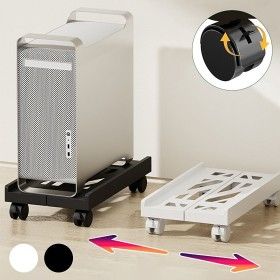 상품 이미지: 컴퓨터본체거치대 스탠드 조절형 이동식 이동식데스크탑받침대 데스크탑 본체 받침대 PC스탠드 조절형데스