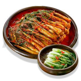 상품 이미지: 이인화 명인 남해 얼갈이 김치 겉절이 국내산 남해 전복 톳 육수 밥 반찬 국산 얼갈이 짜박 물 김치  5kg