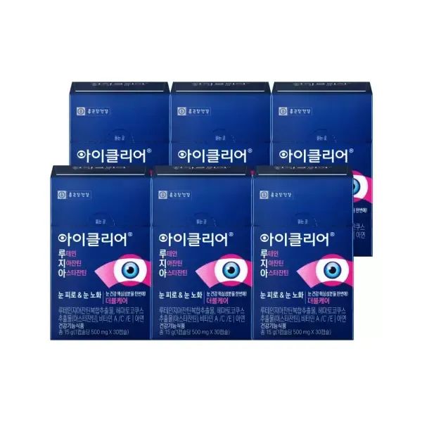 상품 이미지: 아이클리어 루테인지아잔틴 아스타잔틴 30캡슐 6박스