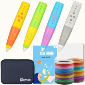 상품 이미지: 마루미르 프리투 3D펜 무선 저온 PCL C세트(핑크/블루)