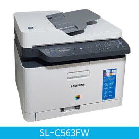 상품 이미지: 삼성정품 SL-C563FW 컬러레이저 팩스복합기(인쇄/복사/스캔/팩스/유무선출력/정품토너포함) /새상품