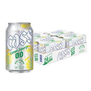 상품 이미지: 카스 레몬스퀴즈 제로 (0.0) 논알콜 맥주맛 음료  330ml 24캔 FIFA 2026 월드컵 투어패키지 경품 이벤트