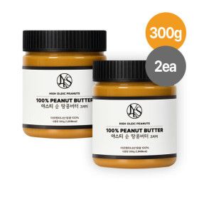 상품 이미지: 야스티 아르헨티나산 하이올레익 땅콩 100% 순 땅콩버터 크리미 300g x 2개