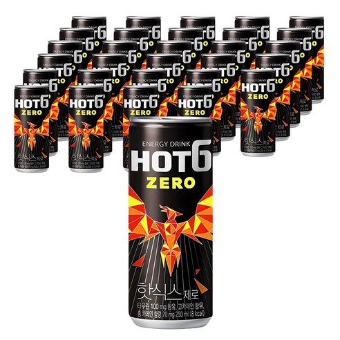 상품 이미지: 핫식스 제로, 250ml, 30개