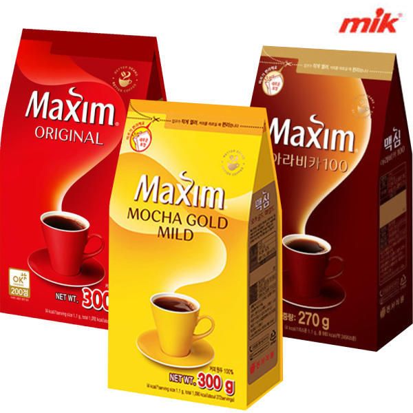 상품 이미지: 맥심 리필커피 300g/500g/모카골드/아라비카/오리지날/디카페인
