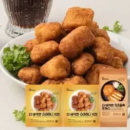 상품 이미지: [상신] 더 바삭한 소이허니 치킨 350g 2팩+치즈듬뿍 돈까스 420g 1팩 (총 3팩)