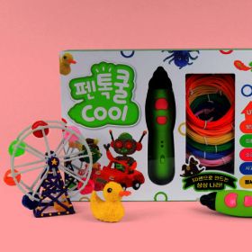 상품 이미지: 펜톡쿨 저온 3D펜 패키지 고급형 도안 PCL 재료 포함