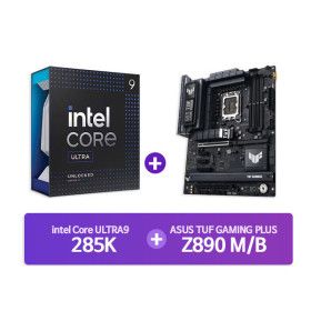 상품 이미지: 인텔 코어 울트라9 시리즈2 285K (애로우레이크) (정품) + ASUS TUF GAMING Z890-PLUS WIFI 패키지 CYNEX