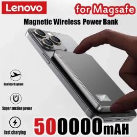 상품 이미지: 레노버 500000mAh 무선 마그네틱 보조 배터리 PD22.5W 아이폰 화웨이 삼성용 Magsafe용 초고속 충전 외부