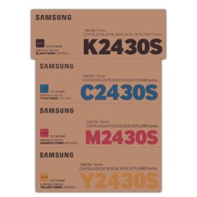 상품 이미지: 삼성정품토너 CLT-K2430S CLT-C2430S CLT-M2430S CLT-Y2430S 세트  스타배송