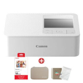 상품 이미지: 캐논 셀피 포토프린터 CP1500 화이트 + RP-108 용지 +(포토앨범/아이리버 하드케이스/포켓융)_WJK