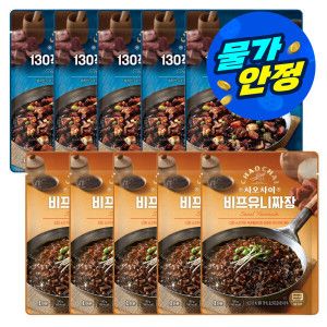 상품 이미지: (물가안정) 차오차이 간편 짜장 5종 180g 10팩 / 5+5 골라담기