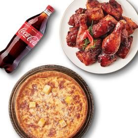 상품 이미지: (굽네치킨) 볼케이노+시카고피자+콜라1.25L
