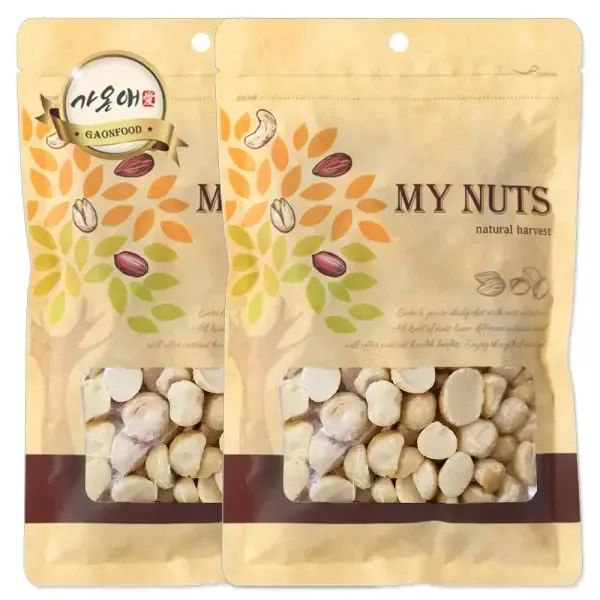 상품 이미지: [가온애] 귀족견과 마카다미아 300g x2팩 / 마카디미아 마카디아 견과 견과류 간식 다과 건과 건과류