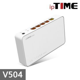 상품 이미지: ipTIME V504) ipTIME V504 4LAN 포트 유선공유기 VPN서버 기능 /4포트유무선공유기동시유지가능인터넷16배
