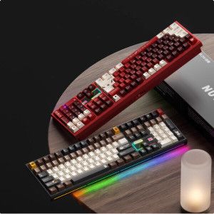 상품 이미지: WEIKAV NUT108 무선 CNC 기계식 게이밍 키보드 RGB FR4 10000mah 핫스왑