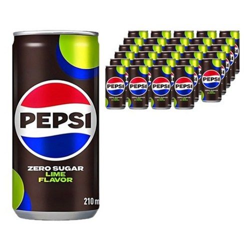 상품 이미지: 펩시 제로슈거 라임향, 210ml, 60개
