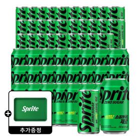 상품 이미지: 스프라이트 제로 190ml 30캔 + 스프라이트 제로 350ml 24캔 +(증정) 스프라이트 쟁반