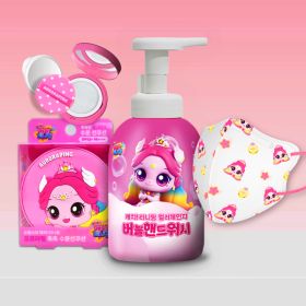 상품 이미지: 10%+무배) 캐치티니핑 오로라핑 선쿠션/마스크/핸드워시 + 참존 키즈 마스크 구성 추가