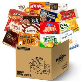 상품 이미지: 스낵24 사무실 꽉꽉 대용량 박스과자세트 14p