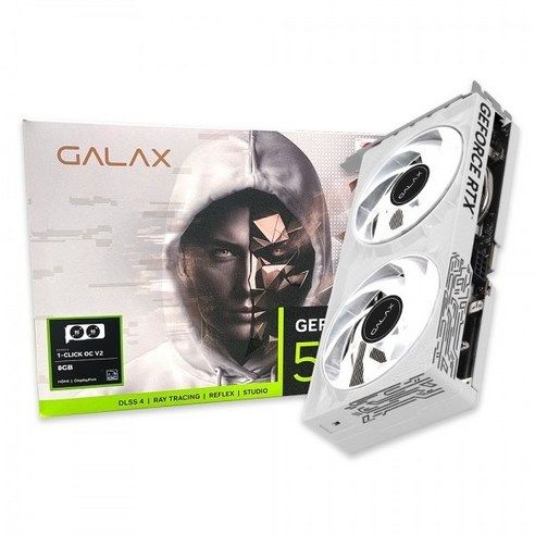 상품 이미지: 갤럭시 GALAX 지포스 RTX 5060 WHITE OC V2 D7 8GB