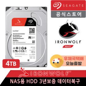 상품 이미지: 4TB Ironwolf ST4000VN006 NAS 하드디스크 +우체국택배+당일출고+