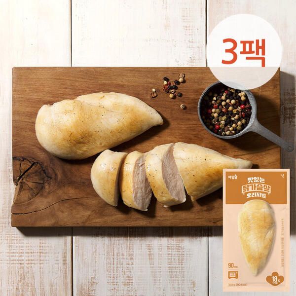 상품 이미지: [아임닭] NEW 맛있는 닭가슴살 오리지널 100g 3팩