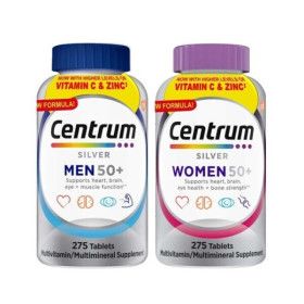 상품 이미지: Centrum 센트룸 실버 포 맨/포 우먼 50+ 멀티비타민 275정 남성여성 세트