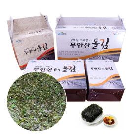 상품 이미지: 도리포 지주식 햇 곱창 돌김 그냥 재래 구운 김 100장