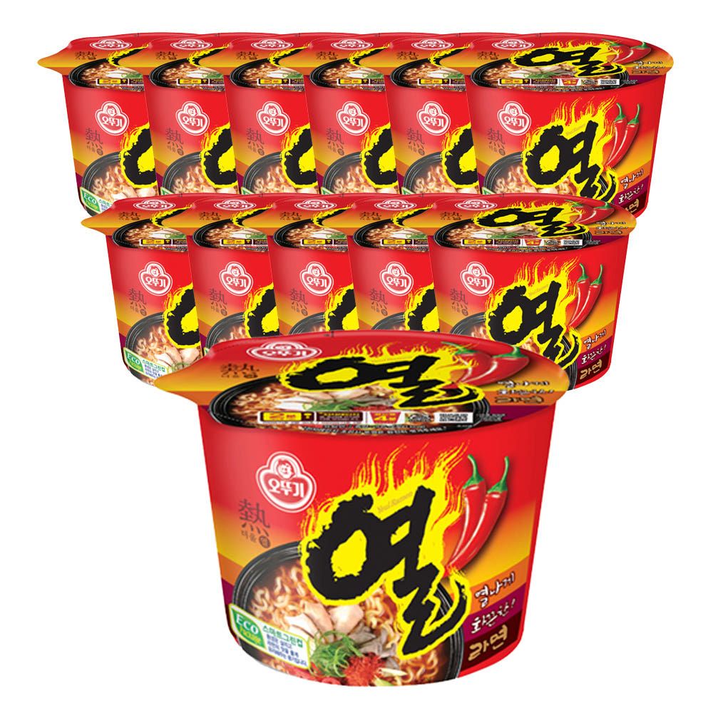 상품 이미지: 오뚜기 열라면 큰컵라면 105g, 12개