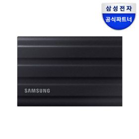 상품 이미지: 삼성 포터블 외장하드 외장SSD 삼성T7 실드 4TB 공식인증 MU-PE4T0S/WW 블랙 (빅세일) +파우치