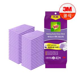 상품 이미지: 3M 욕실청소 베이킹소다 시트타입 크린스틱 소형40입