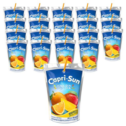상품 이미지: 카프리썬 오렌지망고 음료, 200ml, 20개