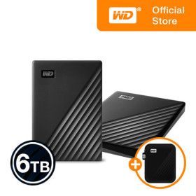 상품 이미지: WD NEW My Passport 6TB 외장하드 블랙 우체국택배/전용파우치/WD공식스토어