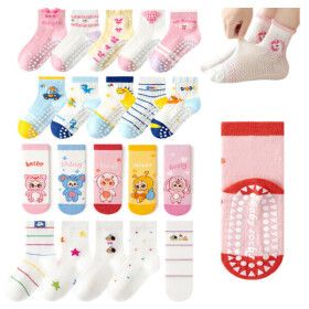 상품 이미지: (12%+12%쿠폰) 신학기 봄신상 미끄럼방지 유아동 양말 5켤레세트 초특가 기획전/ 어린이 스포츠양말